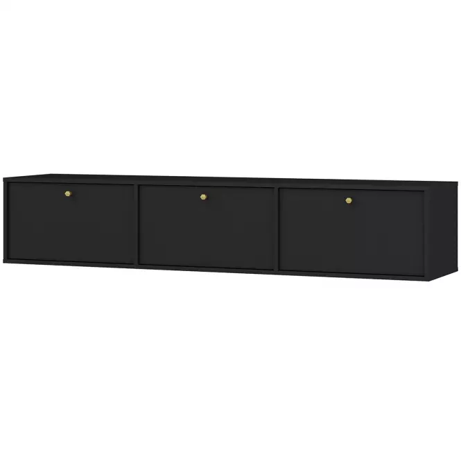 Szafka RTV Tokyo 4 3K czarny grafit 303