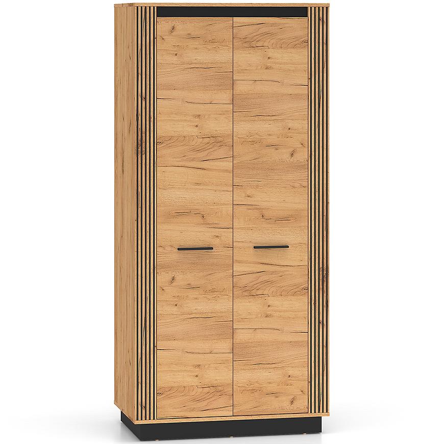 Szafa Urso 03 Dąb Craft Złoty/Czarny