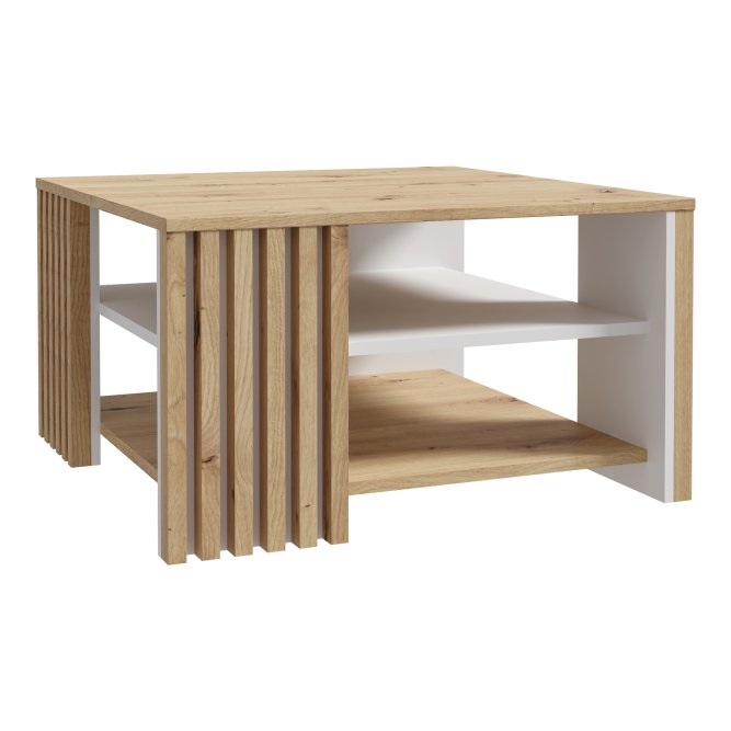Stolik Fitto dąb artisan/biały