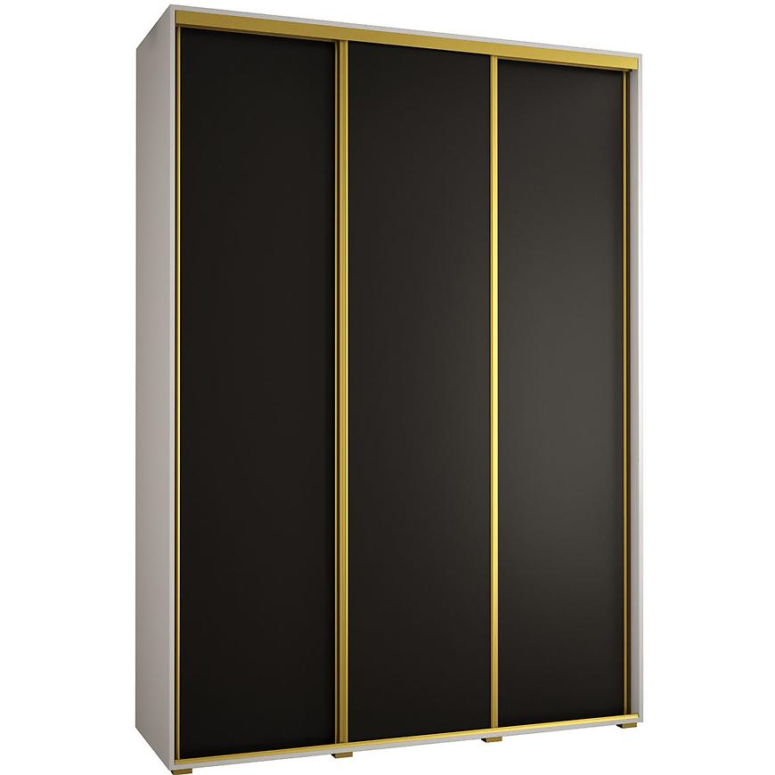 Szafa 45 Canaris 1 190 biały/czarny/gold