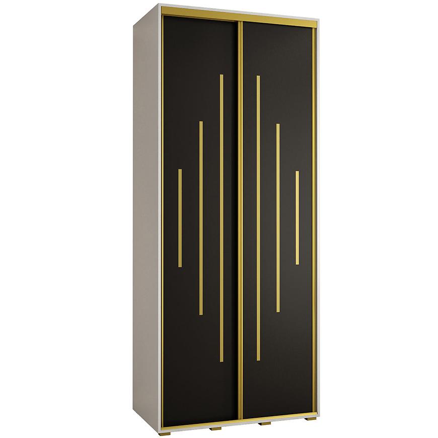 Szafa 45 Canaris 12 100 biały/czarny/gold