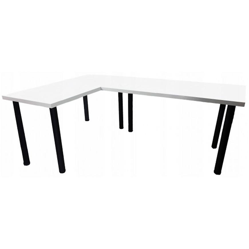Biurko Gamingowe Narożne Top Białe 240x160x3.6 Model 0