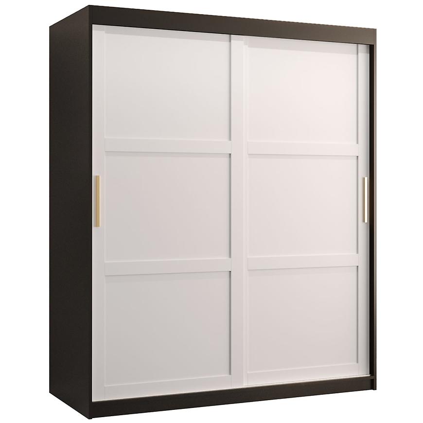 Szafa Amiro 1 150 czarny/biały