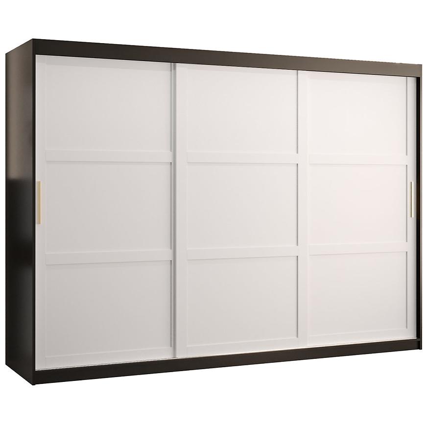 Szafa Amiro 1 250 czarny/biały