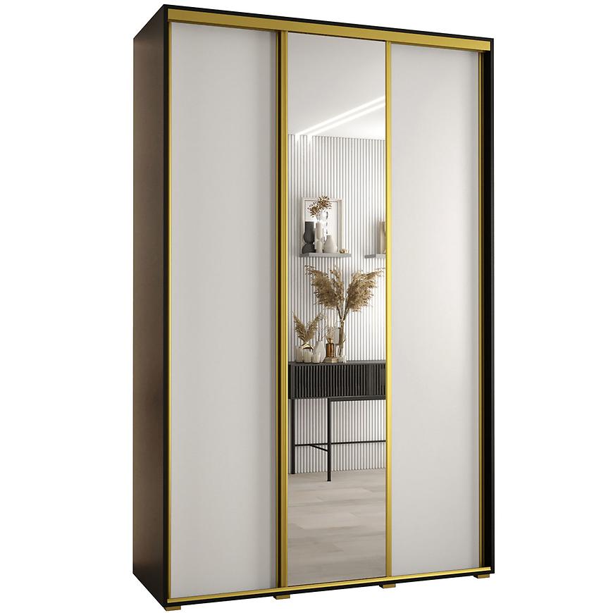 Szafa 45 Canaris 3 160 czarny/biały/gold