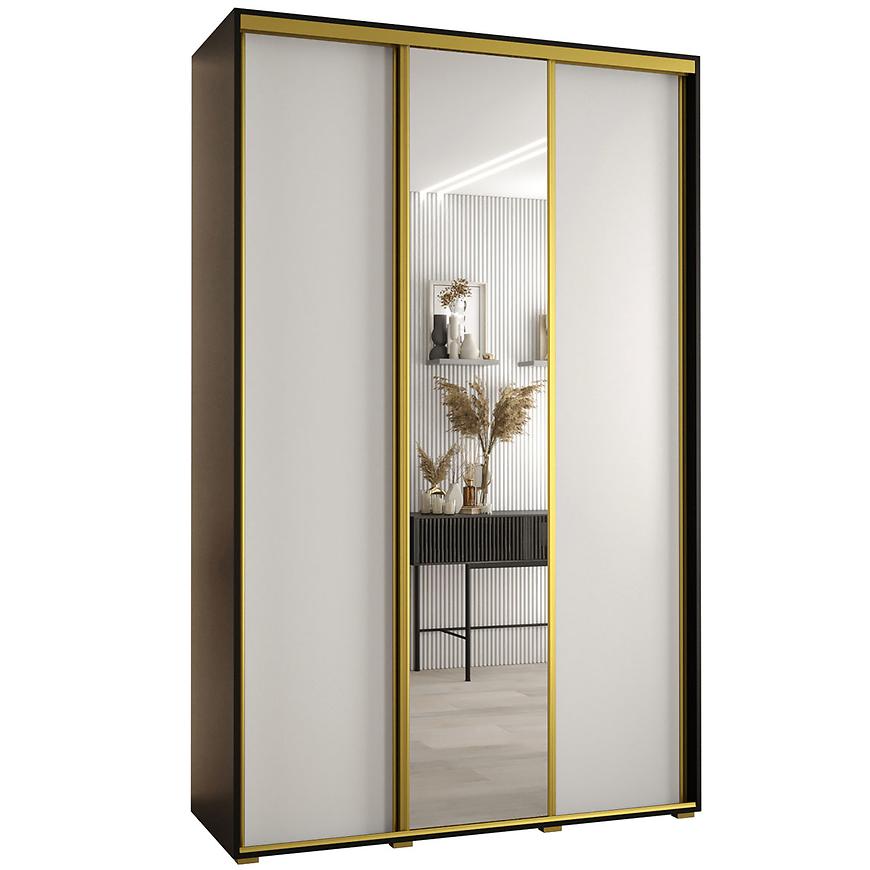 Szafa 45 Canaris 3 150 czarny/biały/gold