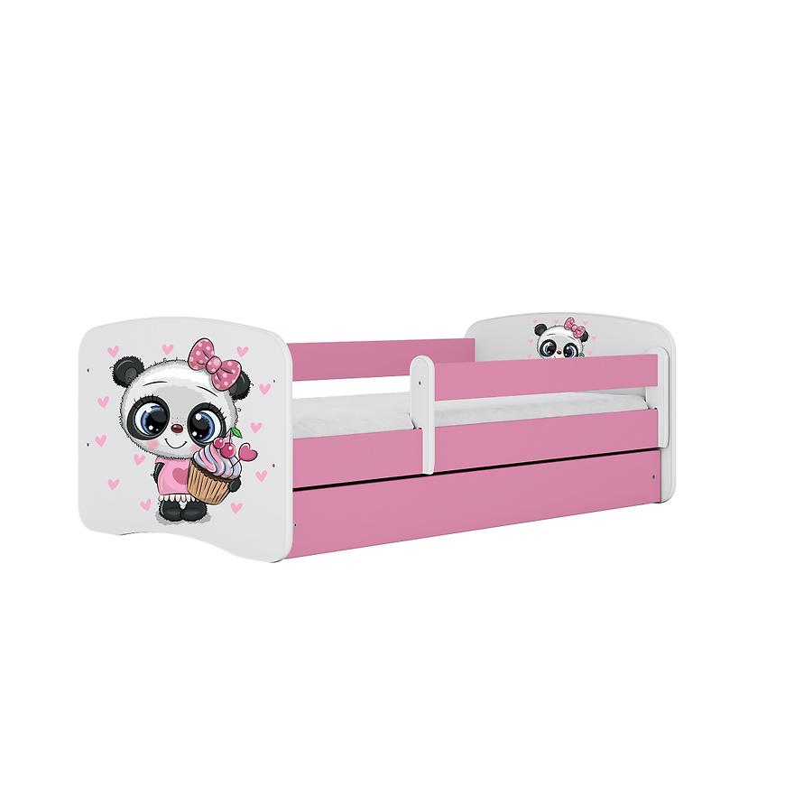 Łóżko Dziecięce Babydreams+Sz+M Różowe 80x180 Panda