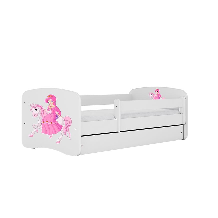 Łóżko Dziecięce Babydreams+Sz+M Biały 80x180 1 Księżniczka