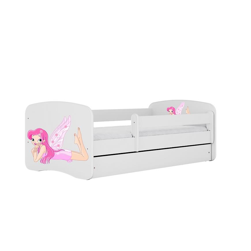 Łóżko Dziecięce Babydreams+Sz+M Biały 80x180 Wróżka 2