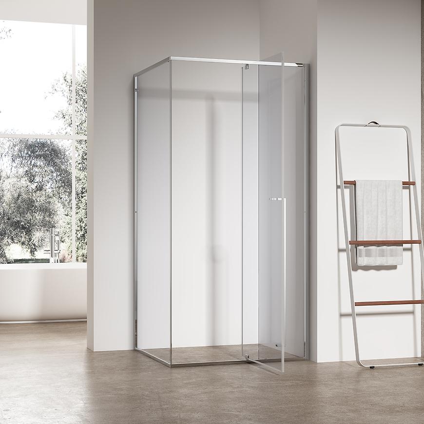 Kabina prysznicowa prostokątna Zen 120x80x195 chrom