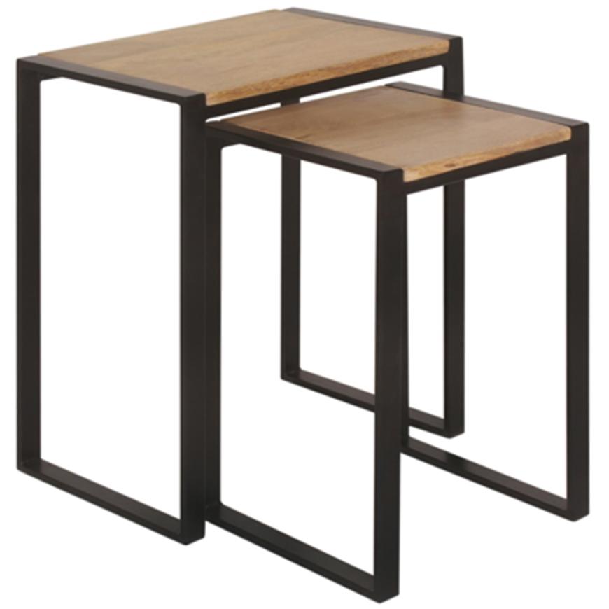 Komplet Ław Henning 9497 Mango/Czarny