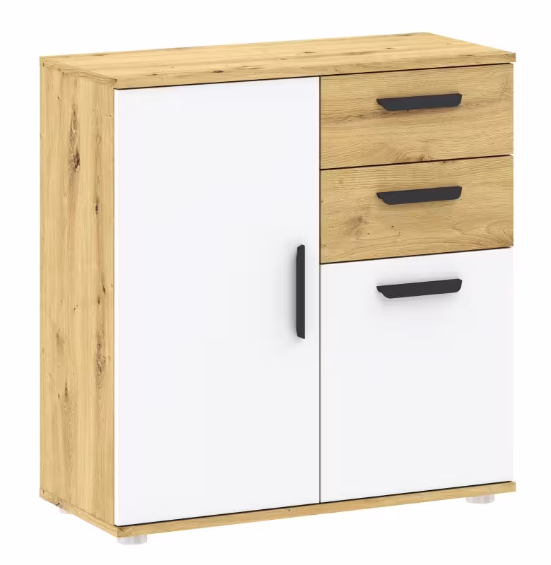 Komoda dwudrzwiowa z szufladami Basic Two