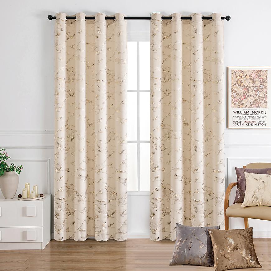 Zasłona na przelotkach GOLDY VET479/1/210GSM/140x250 kremowy