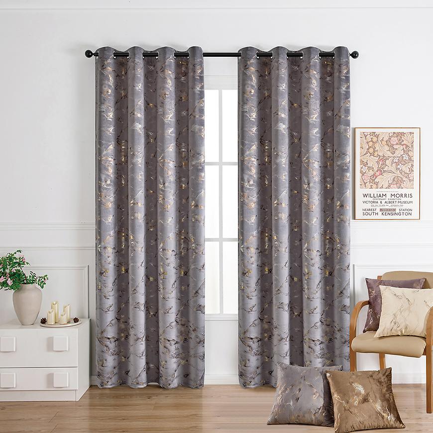 Zasłona na przelotkach GOLDY VET479/4/210GSM/140x250 szary
