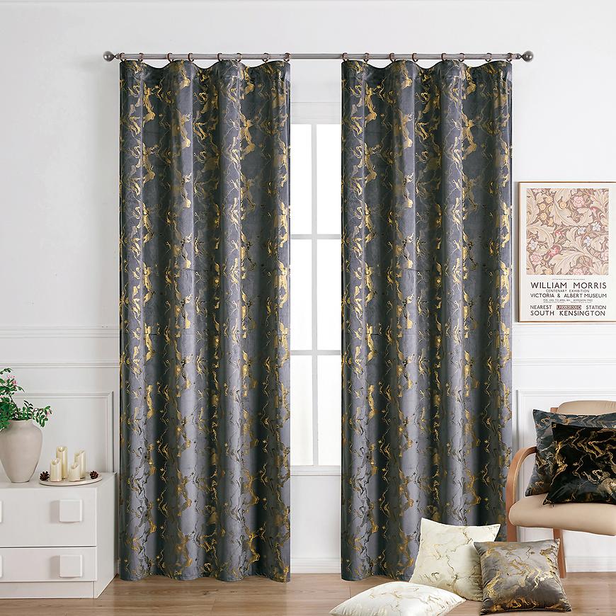 Zasłona na taśmie KLOE VET427/5/210GSM 140x250 szary