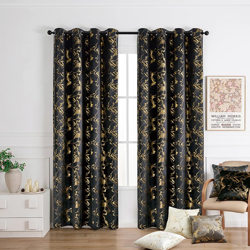 Zasłona na przelotkach KLOE VET427/6/210GSM/140x250 czarny