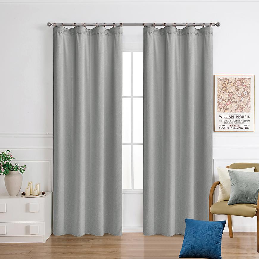 Zasłona na taśmie ROSALIA VET449/3/210GSM 140x250 szary