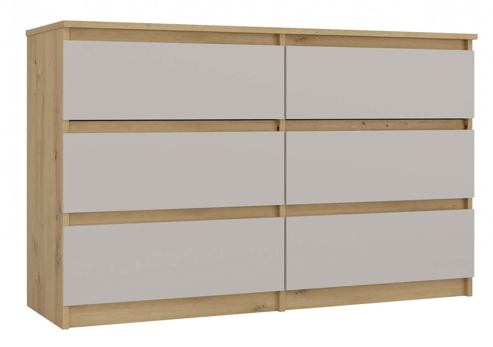 Komoda Umo P6 120 dąb artisan/kaszmir