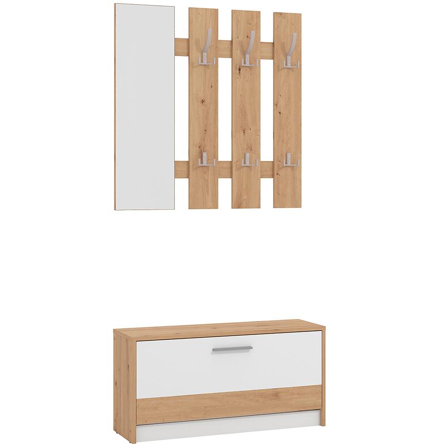 Garderoba Rimini Artisan/Biały 11011704