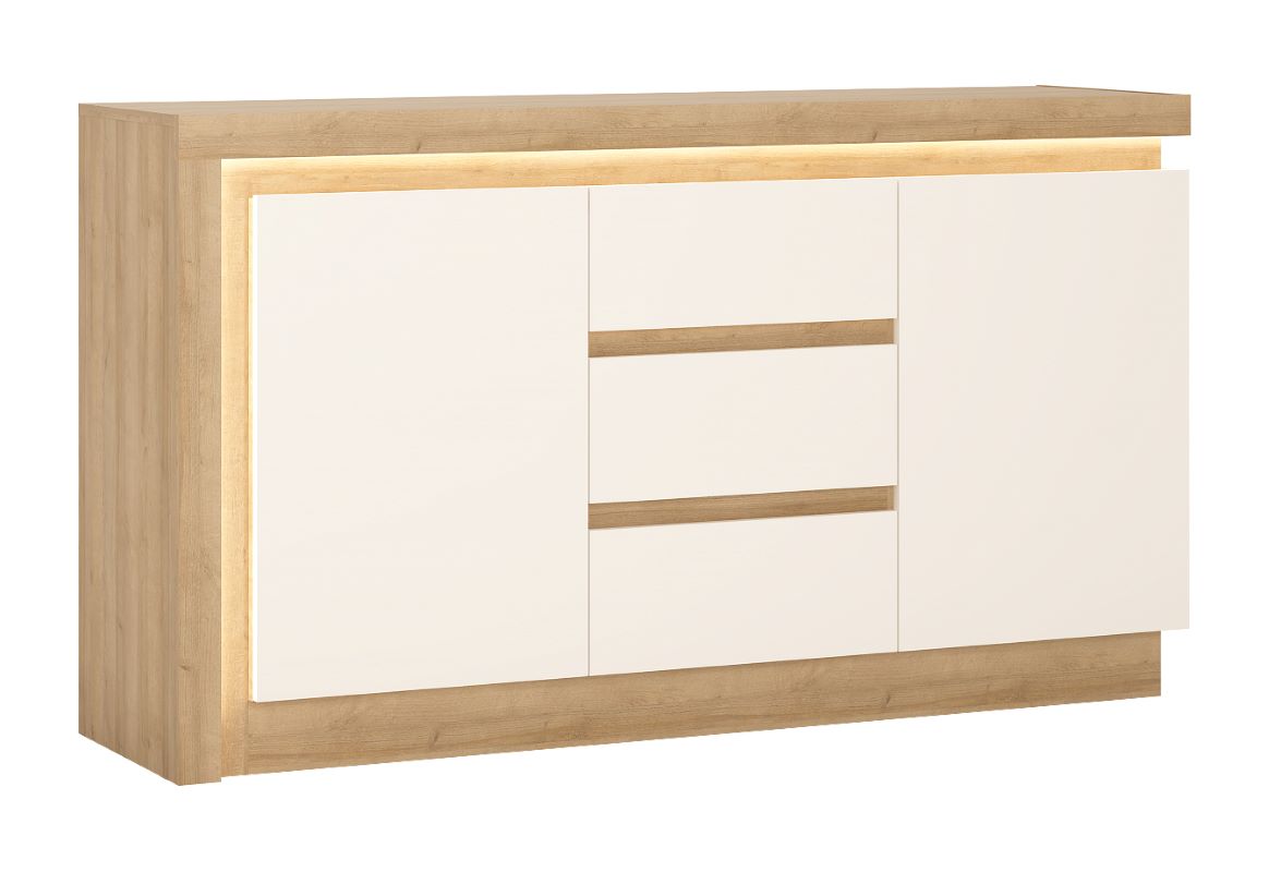 Komoda dwudrzwiowa Lyon LYOK01 z szufladami