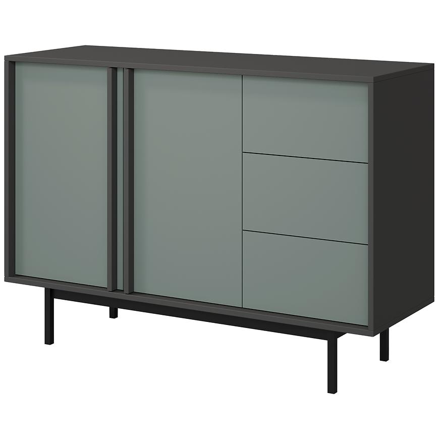 Komoda 120 Alsy 7 Aloes/Antracyt
