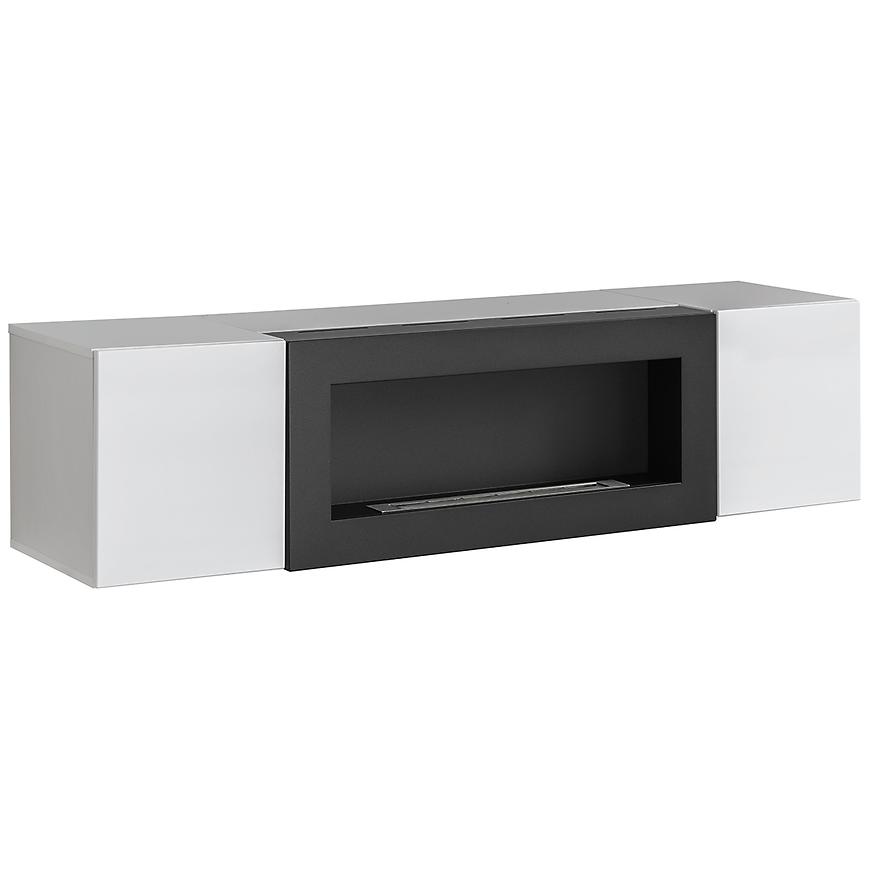 Komoda Z Biokominkiem Fly Perla Gray