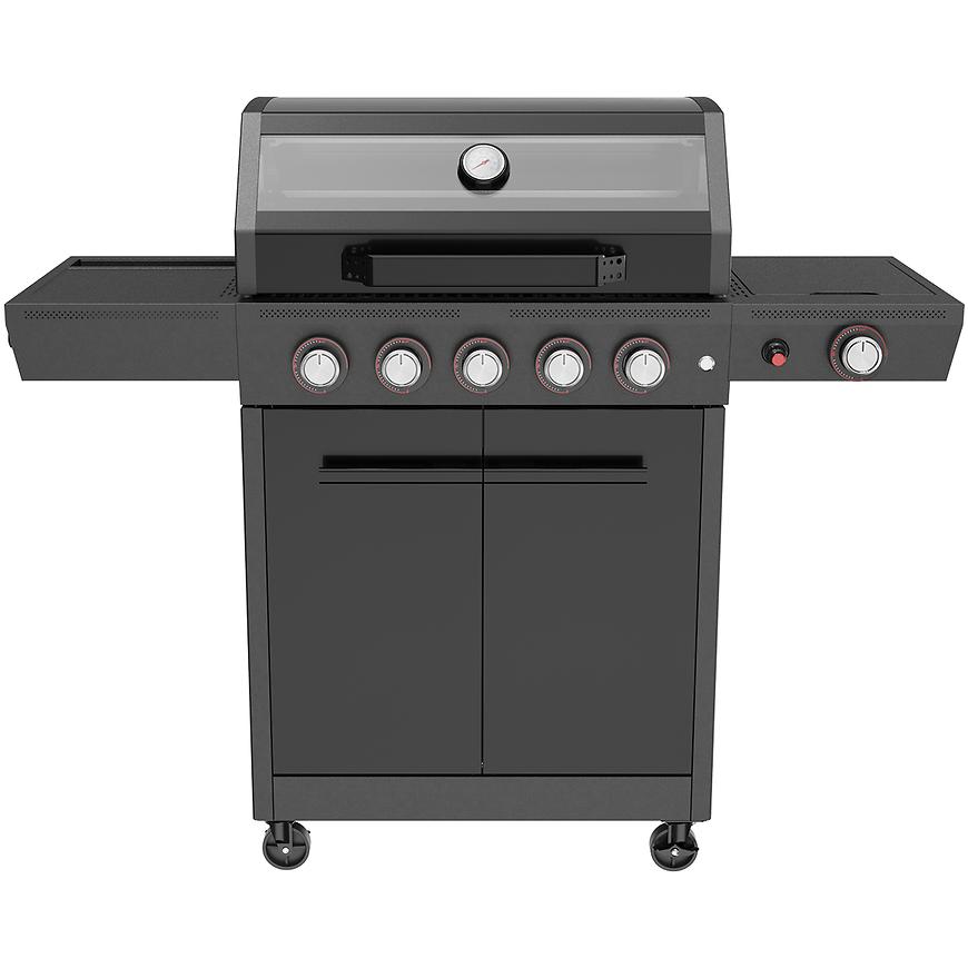Grill gazowy Mercado De Luxe czarny 5+1 17.5 kw PL