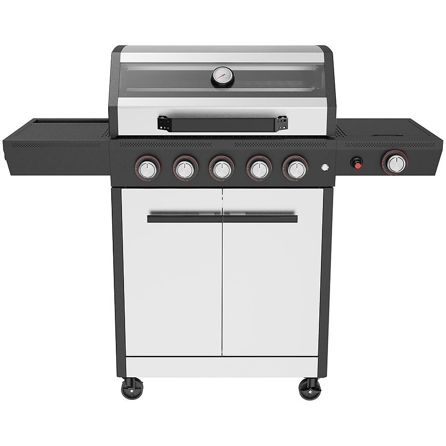 Grill gazowy Mercado De Luxe silver 5+1 17.5 kw PL