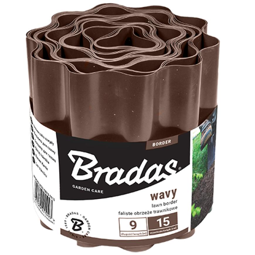 Obrzeże faliste 9 m x 20 cm brązowe OBFB0920