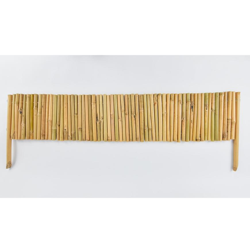 Bambusowe ogrodzenie kwietnika 30 cm x 1 m 2x noga 15 cm 16/20 mm