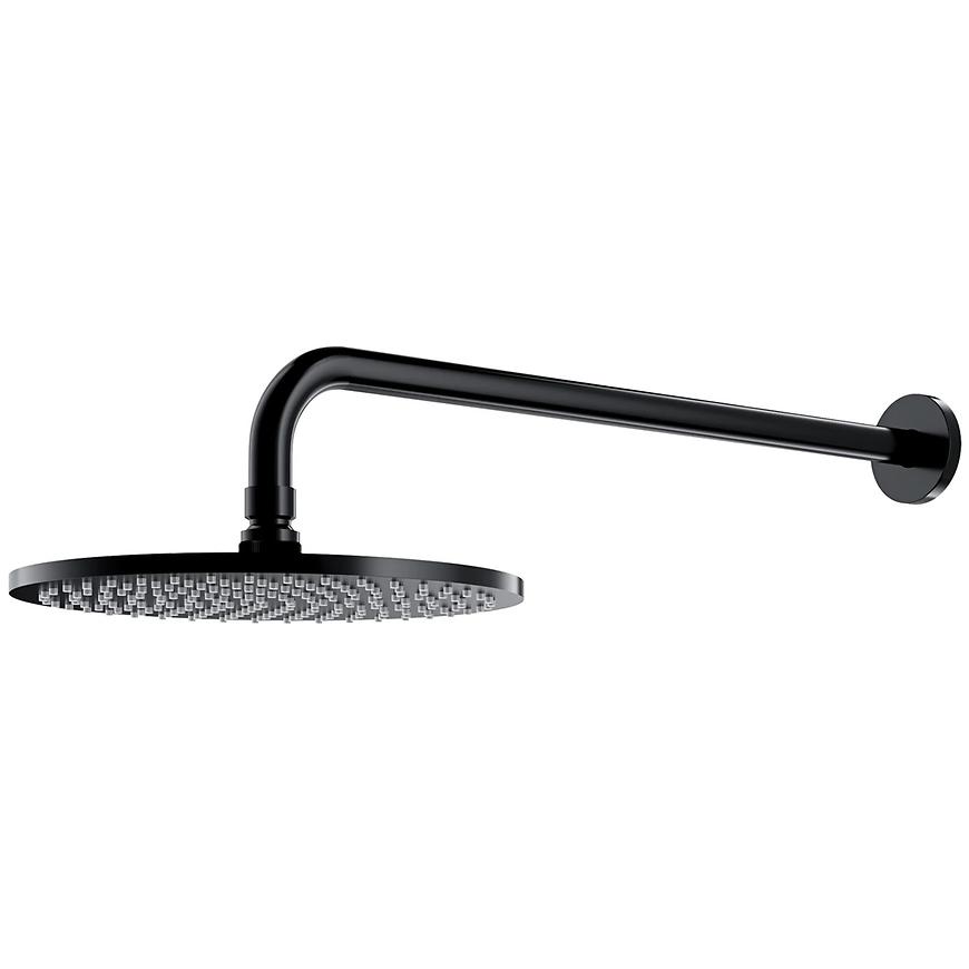 Deszczownica z ramieniem Slimline Ø25 cm czarna
