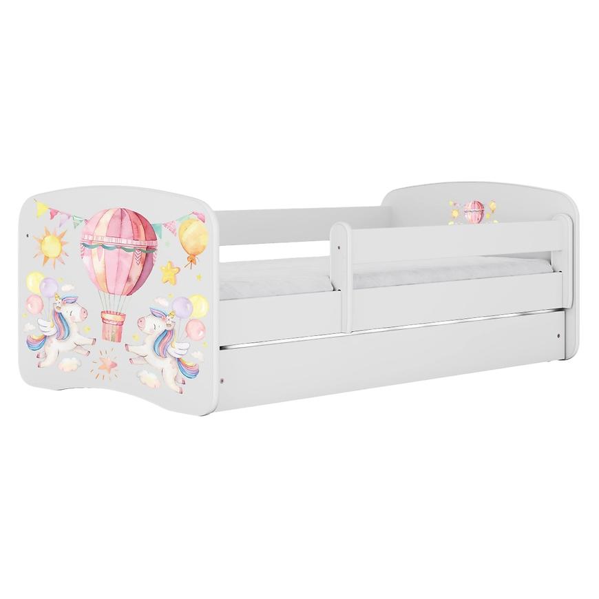 Łóżko dziecięce Babydreams+SZ+M biały 80x160 balonik