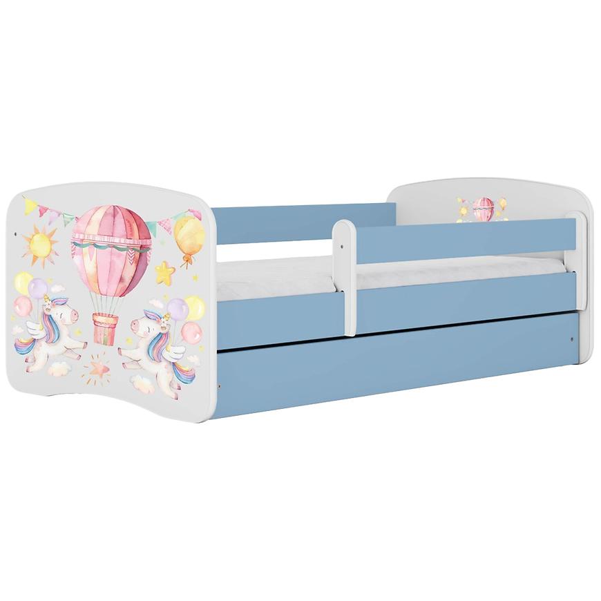 Łóżko dziecięce Babydreams+SZ+M niebieski 80x180 balonik