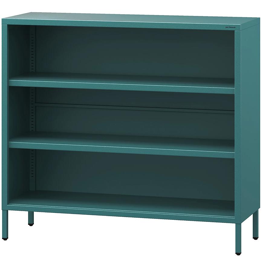 Regał Metalowy Niski Luca Modern Sea Green