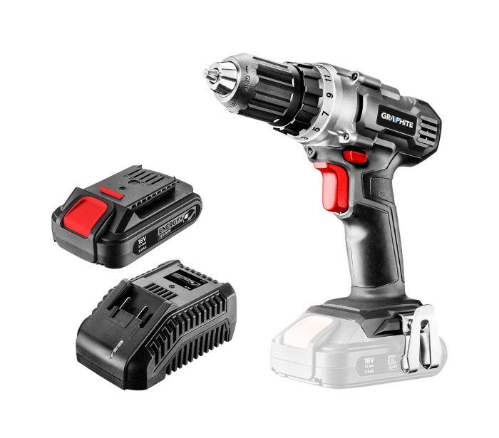 Wiertarko-Wkrętarka Graphite Energy+ 10MM 18V AKU 2AH 58G000-SET1