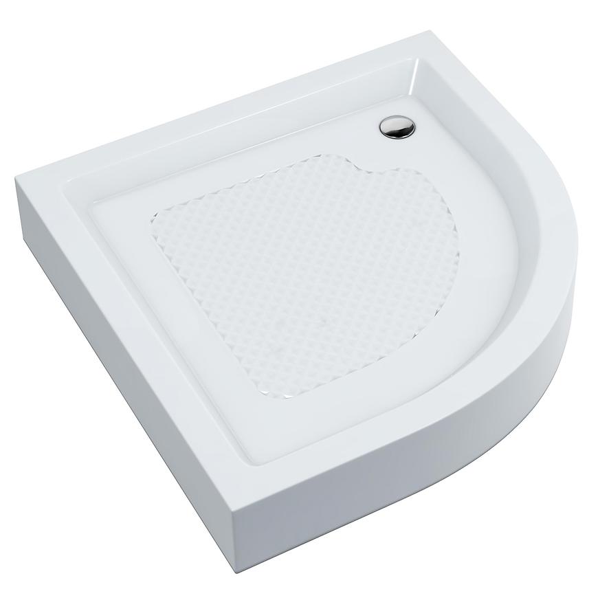Brodzik półokrągły 90x90x16 zabudowany R55 AQM353L