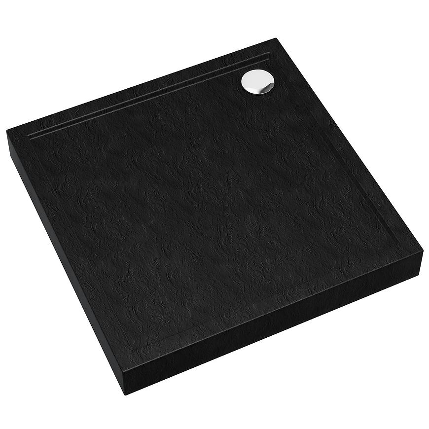 Brodzik kwadratowy Black Stone 80x80x12 Espera Plus AQM4630CST