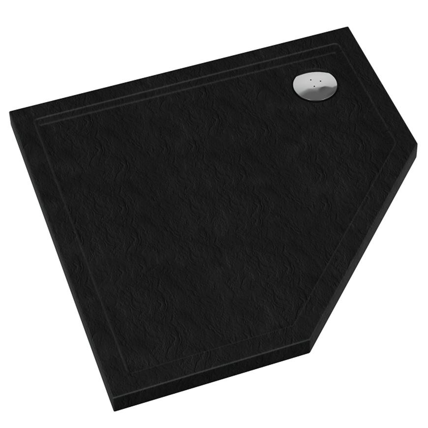 Brodzik pięciokątny Caspar New Black Stone 80x80x5 - 3.2397/C/St