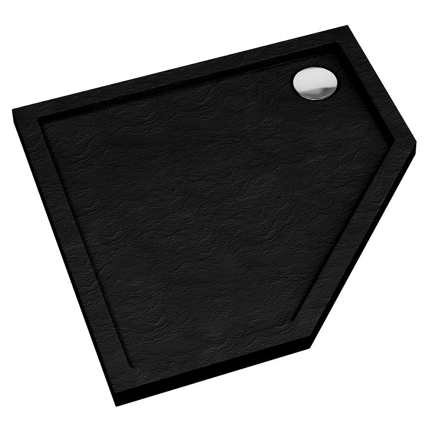 Brodzik pięciokątny Black Stone 80x80x5 Espera AQM2397CST