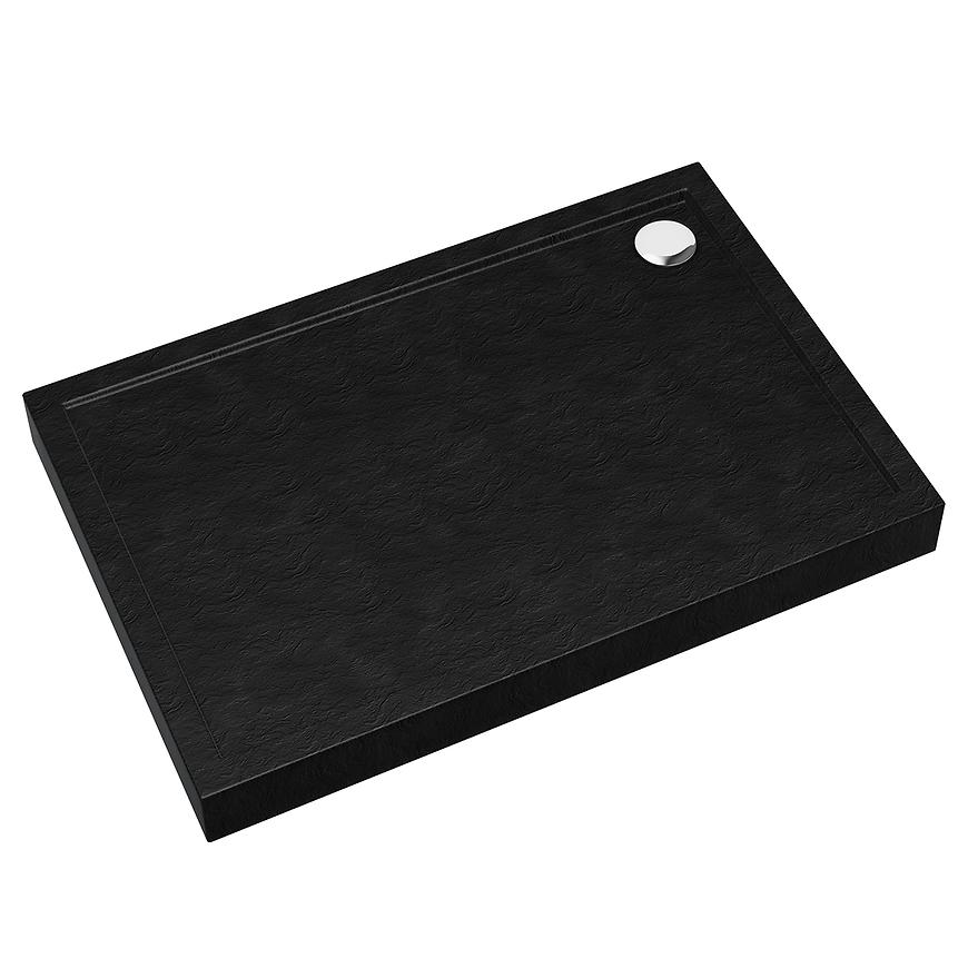 Brodzik prostokątny Black Stone 80x120x12 Espera Plus AQM4638CST