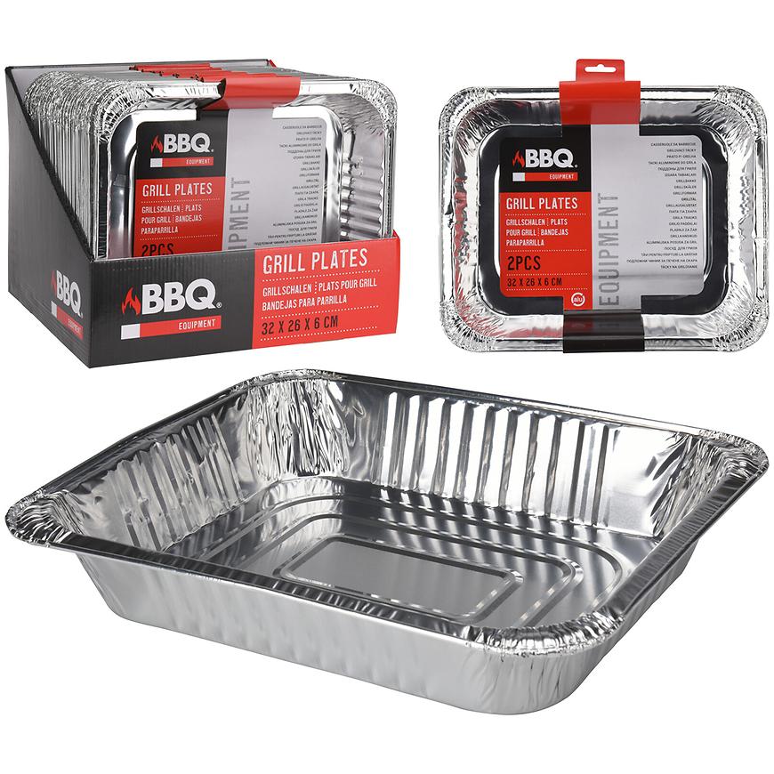Aluminiowe miski ociekowe  2 szt.