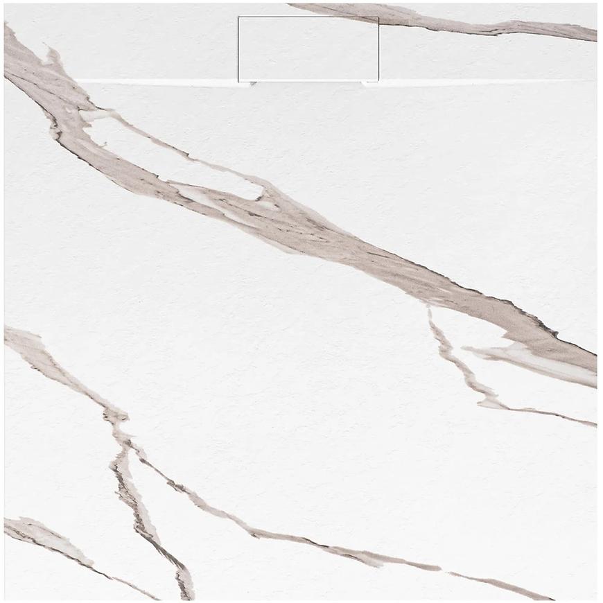 Brodzik kwadratowy Bazalt 90x90x2,5 Rea K7002