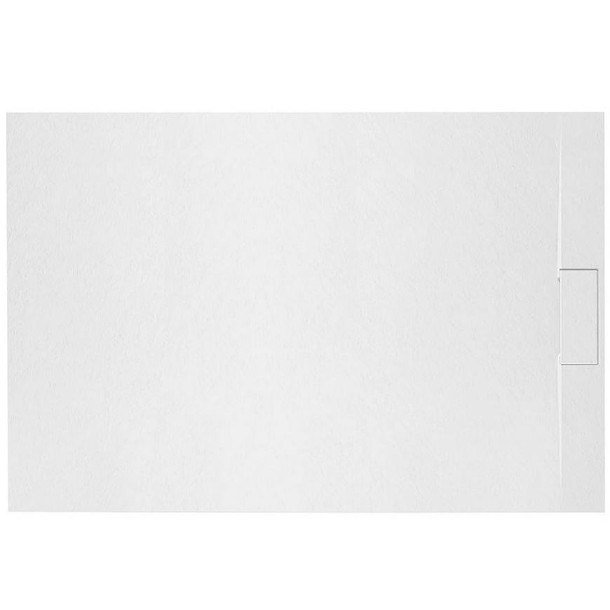Brodzik prostokątny Bazalt white 80x100