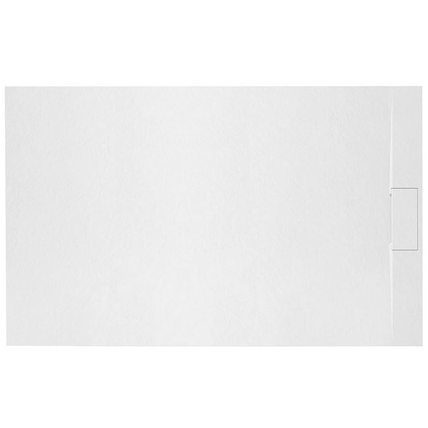 Brodzik prostokątny Bazalt white 80x120