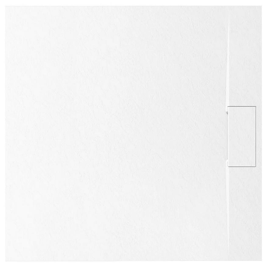 Brodzik kwadratowy Bazalt white 90x90
