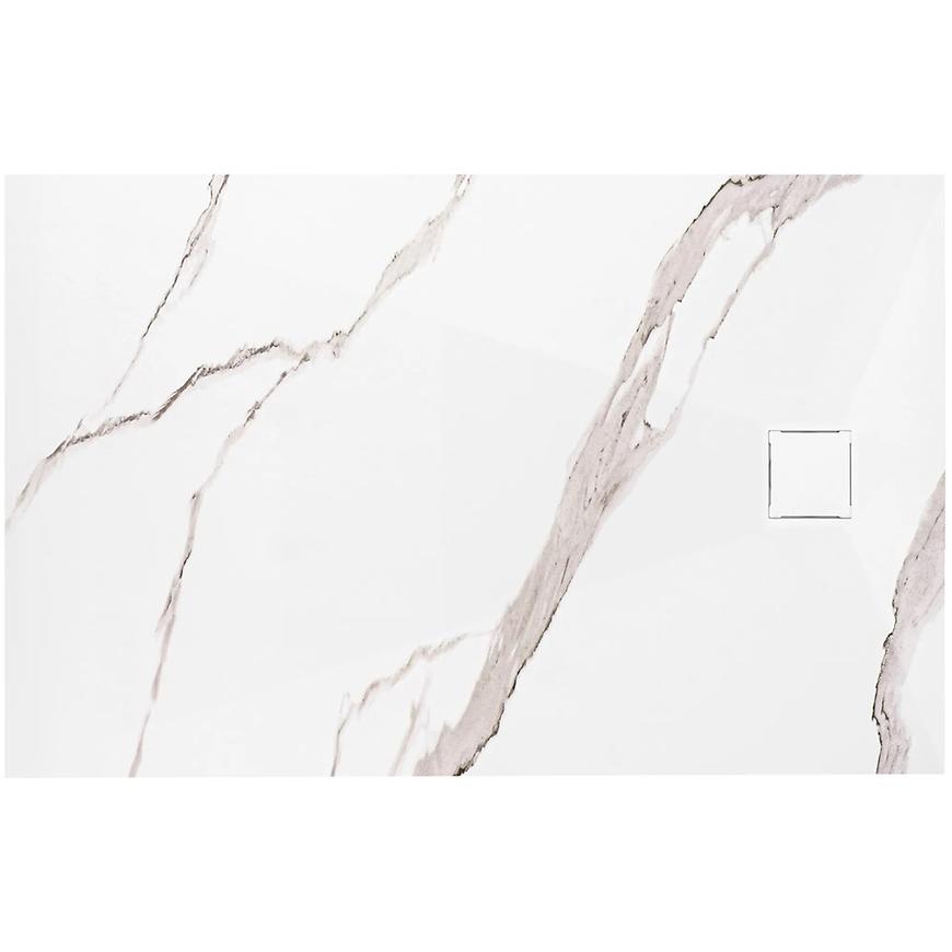 Brodzik prostokątny Magnum Carrara White 90x120x2,5 Rea K7006