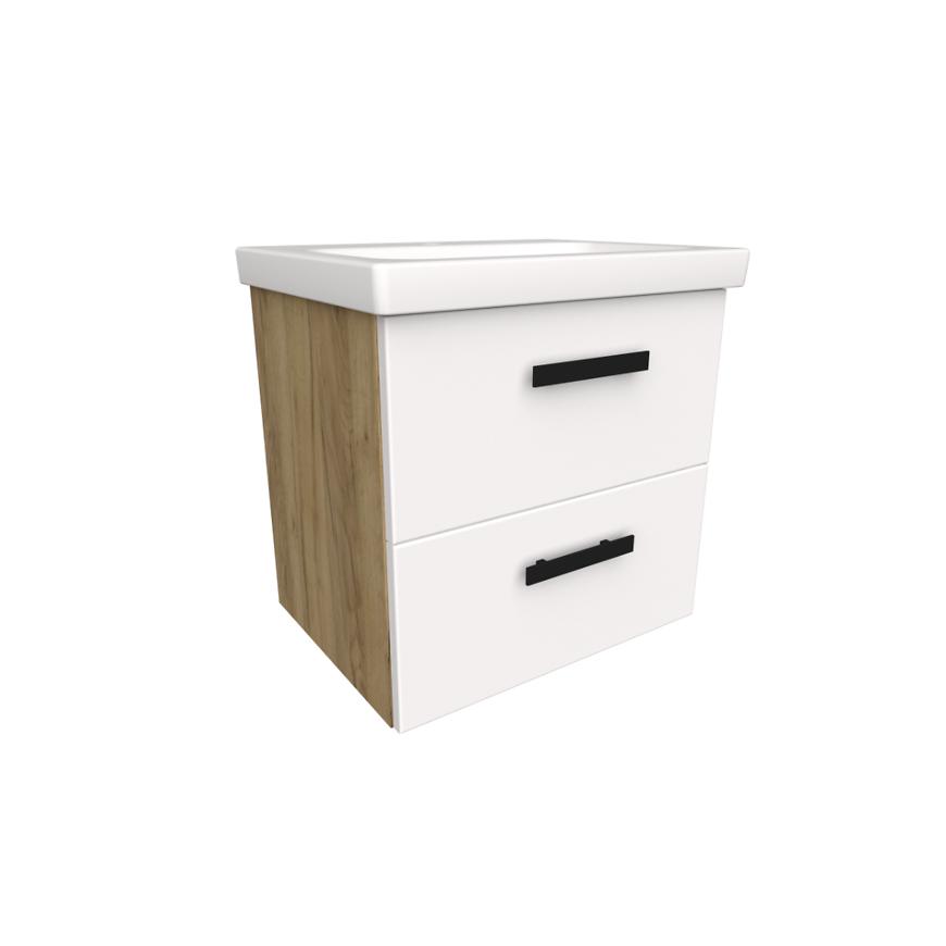 Zestaw Songa 50 cm 2S dąb/biały