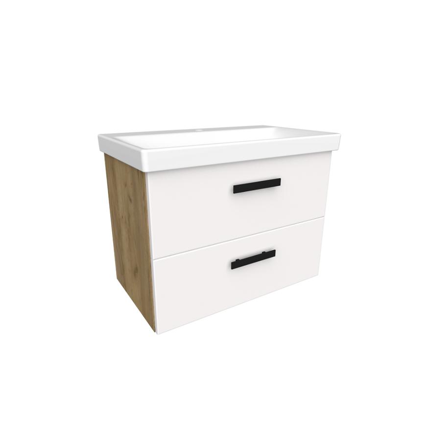 Zestaw Songa 65 cm 2S dąb/biały