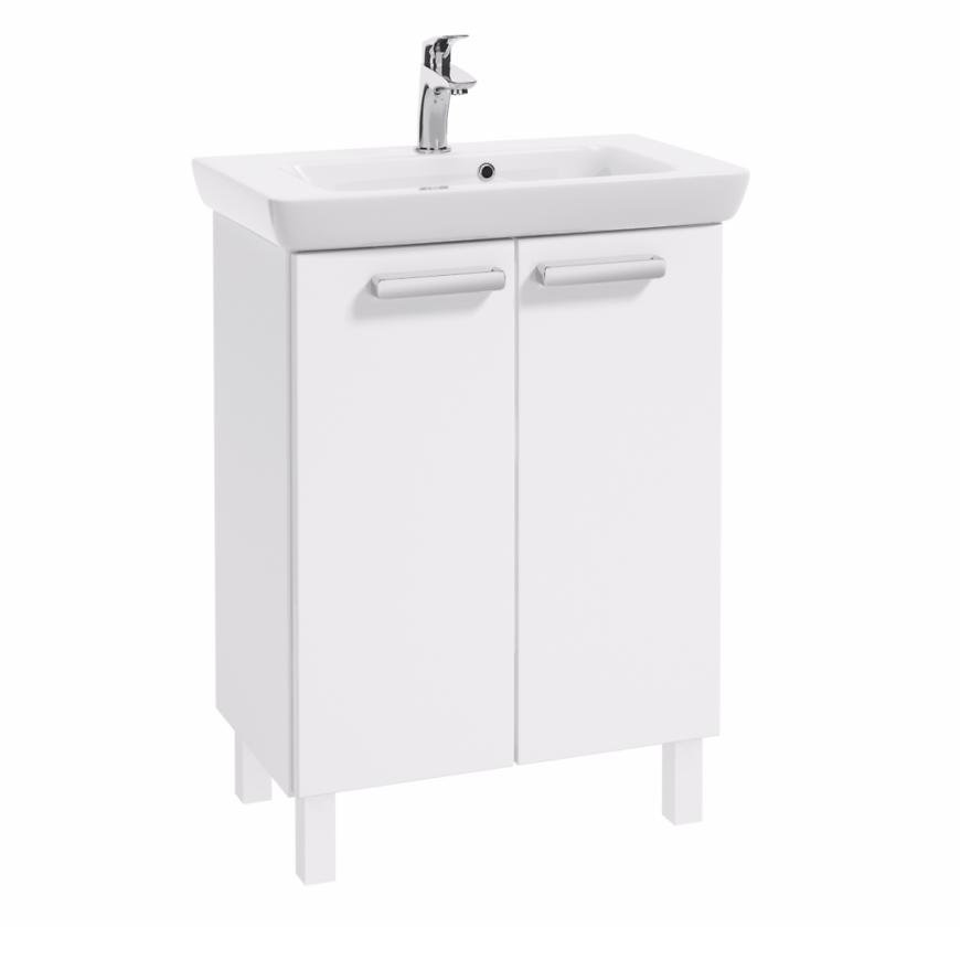 Zestaw szafka z umywalką CAPRI D65 2D0S biały
