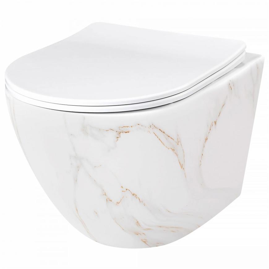 Miska WC Carlos duroplast/Flat/Zm Aiax Shiny